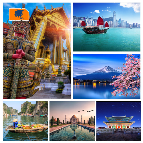 Data SIM-kaart Beste van Azië 10GB (30 dagen)