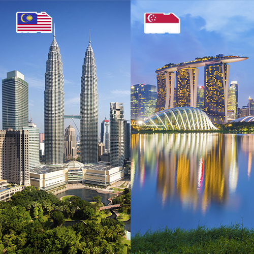 Data SIM-kaart Maleisië & Singapore 3GB (15 dagen)