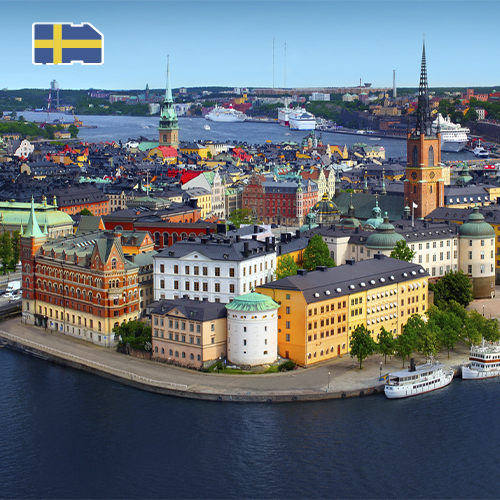 [WW_901O_STACK_ONEOFF_SWEDEN_UNLIMITED_7D_FUP20] Data SIM-kaart Zweden Onbeperkt (7 dagen)