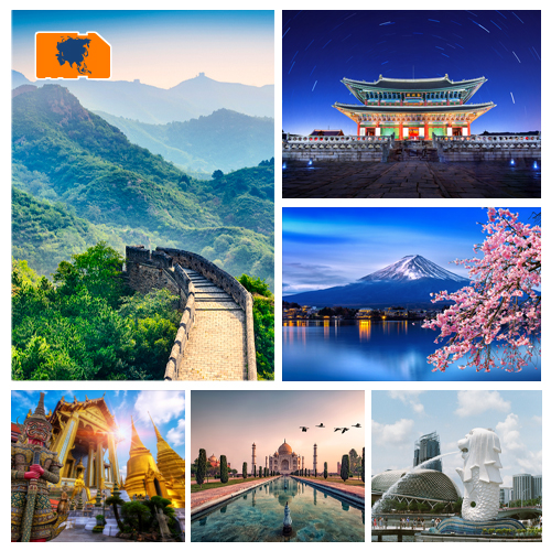 [WW_901O_STACK_ONEOFF_ASIA_1GB_30D] Data SIM-kaart Azië 1GB (30 dagen)