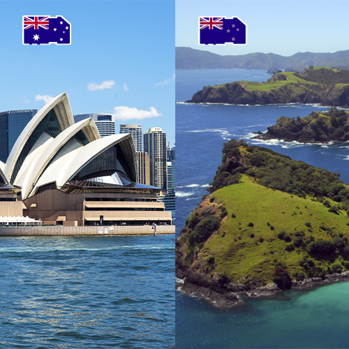 [WW_901O_STACK_ONEOFF_ANZ_1GB_7D] Data SIM-kaart Australië & Nieuw-Zeeland 1GB (7 dagen)